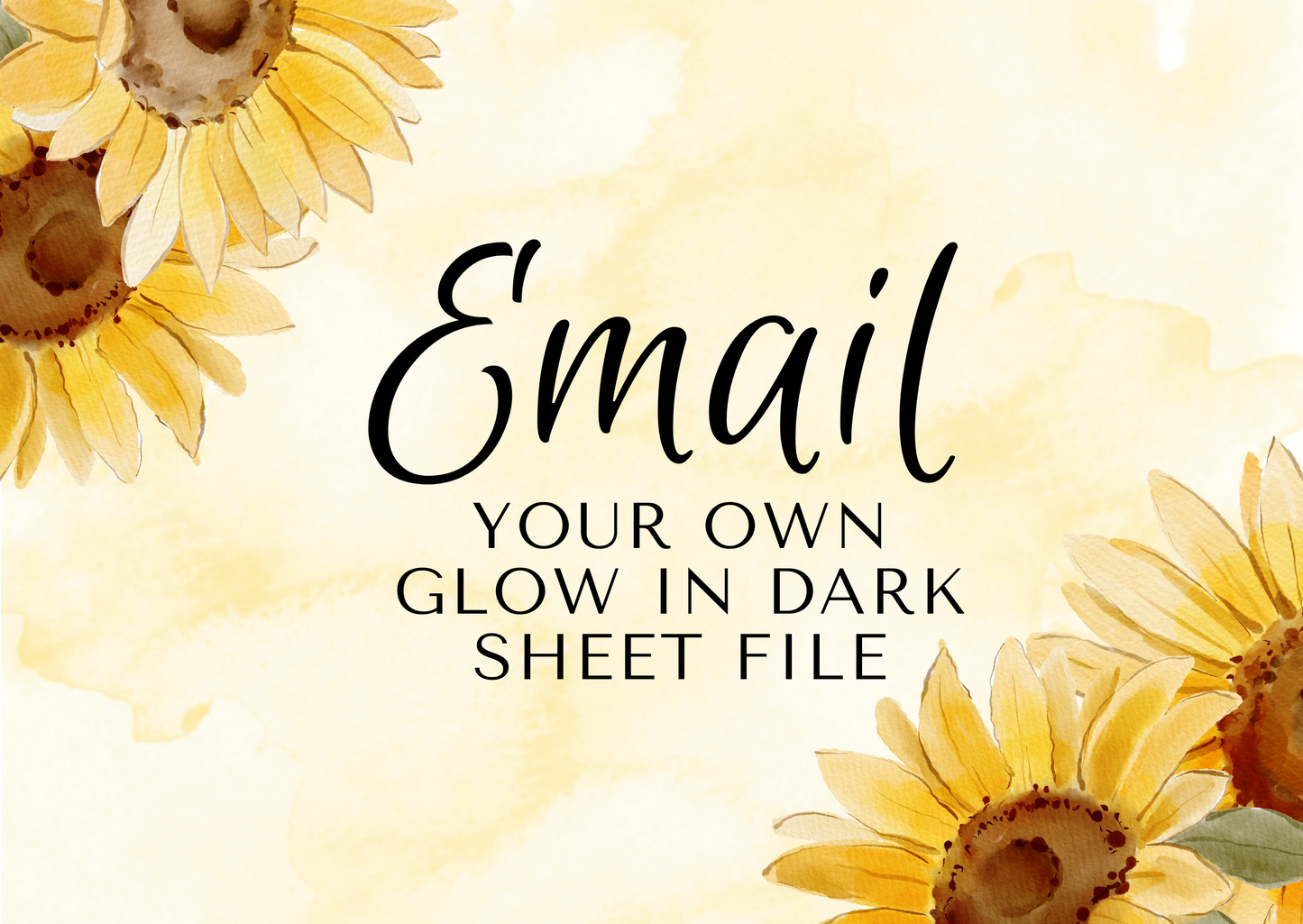 Email Your Own Glow in the Dark Gangsheet