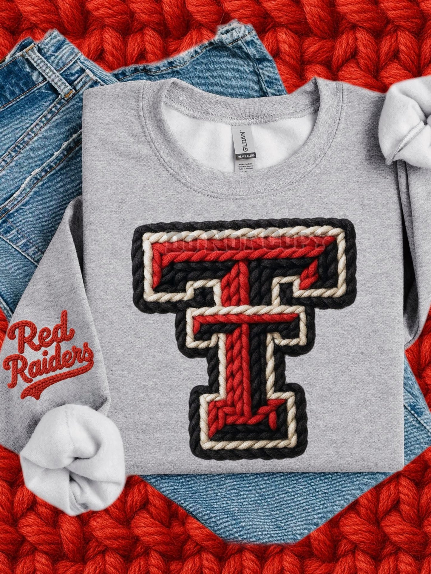 Red Raider yarn set