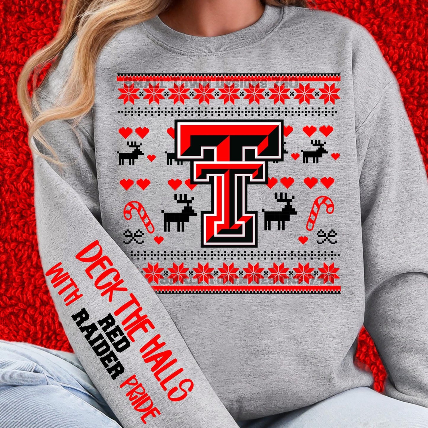 TTU sweater with sleeve