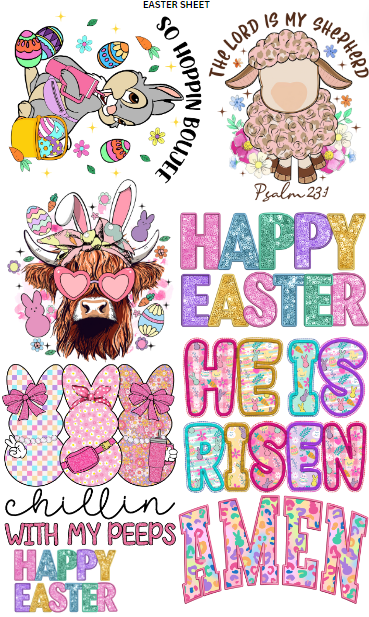 Easter premade Gangsheet