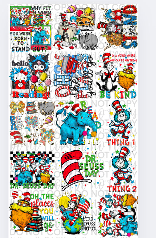 Seuss Day youth sheet