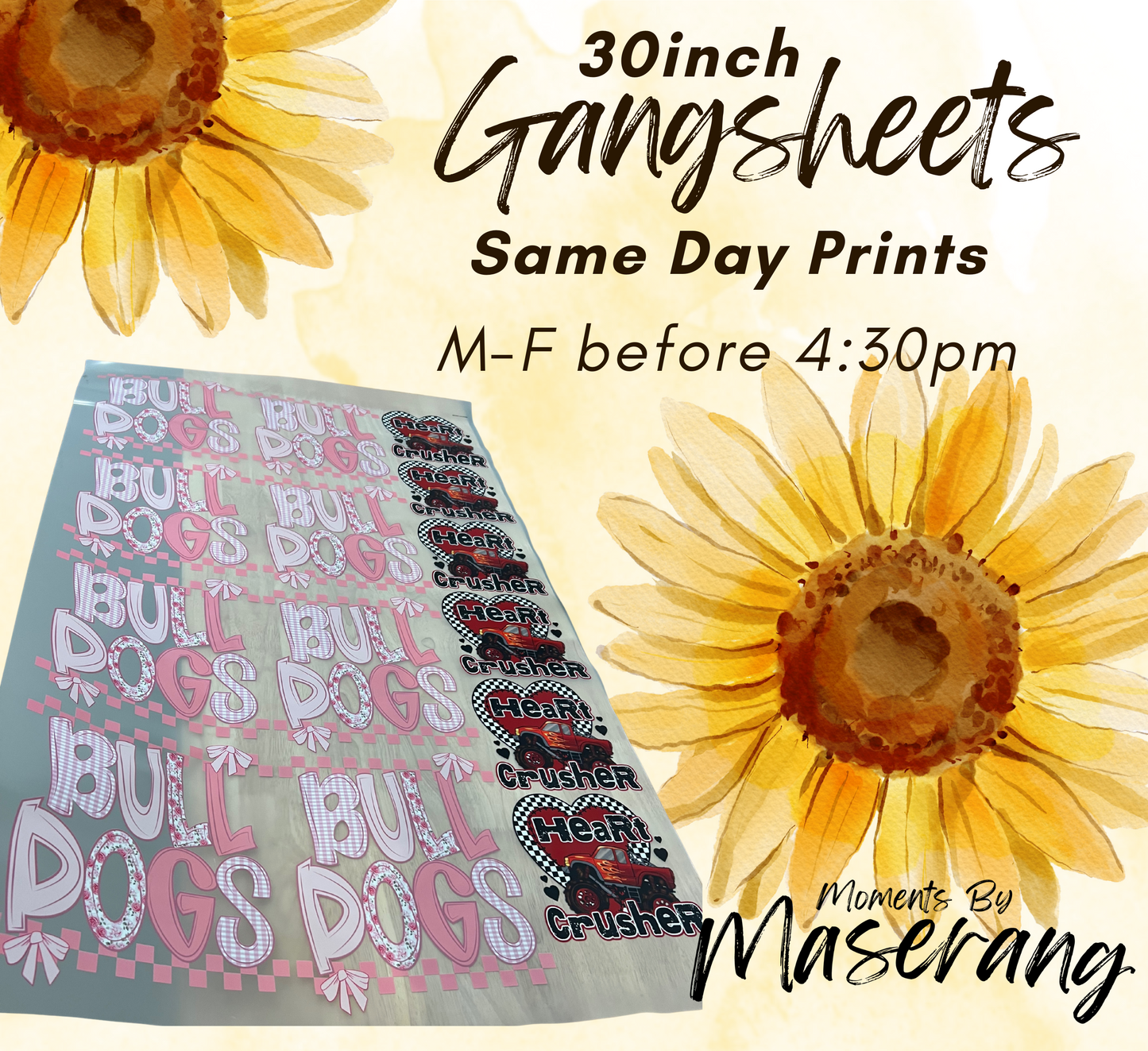 (Tuesday Special) 30 INCH Gang Sheet Builder