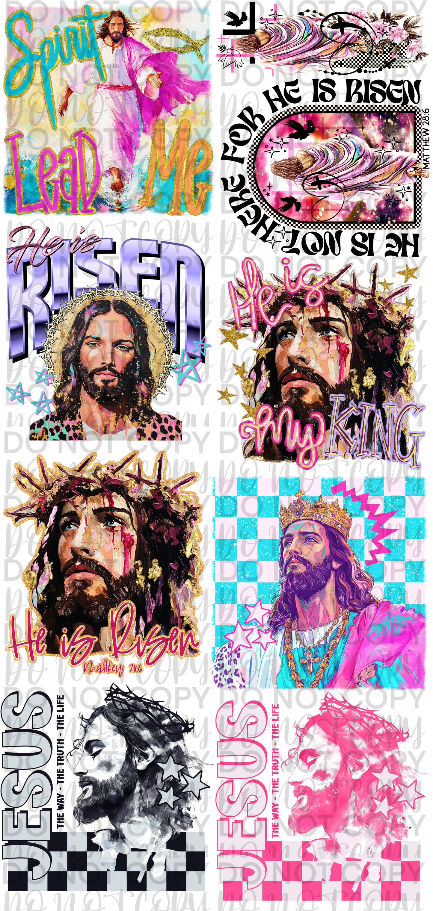 Jesus pre made sheet