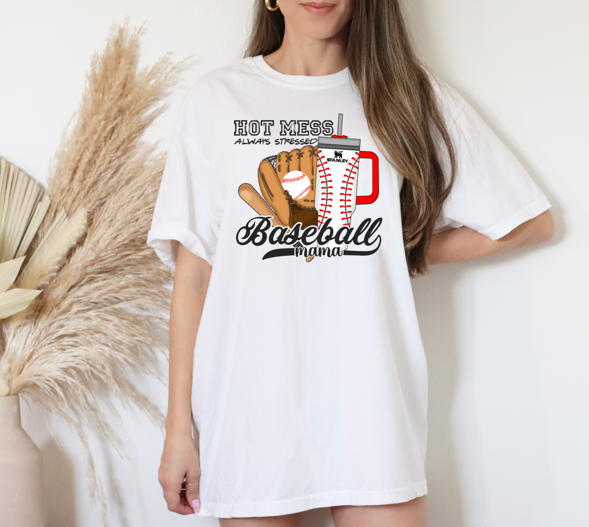 Mama Rang Hot Mess Baseball Mama – MOMENTS BY MASERANG