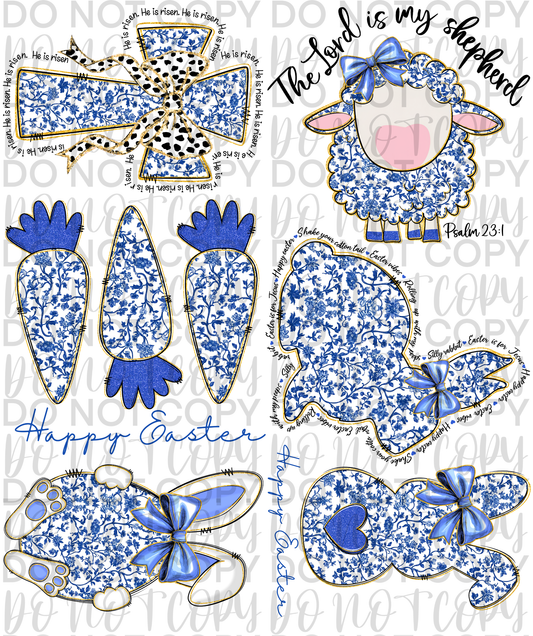 Blue Easter Premade Sheet