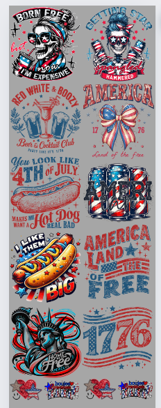 4th of July Sheet